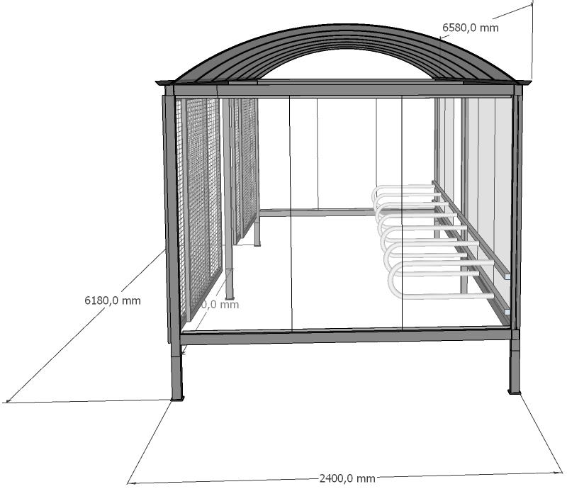 Polkupyöräkatos lukittava 2F2.3 (3.0) 6.6m 20 pp +SD