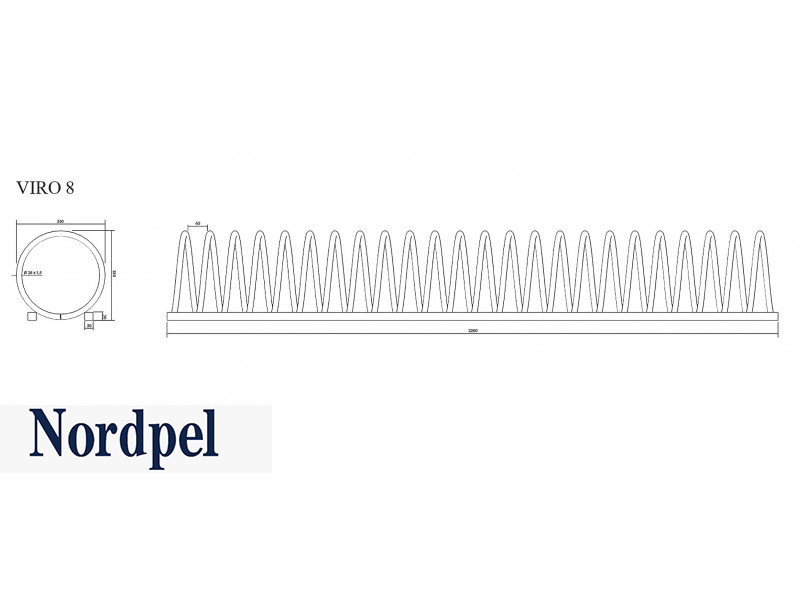 Spiraaliteline 220cm