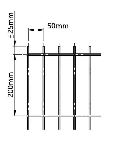 Kiinteä aitaelementti 868