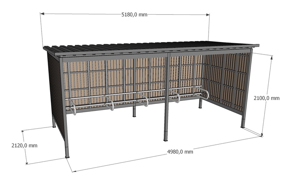 Polkupyöräkatos OS seinillä