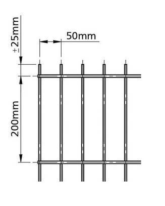 Kiinteä aitaelementti 656