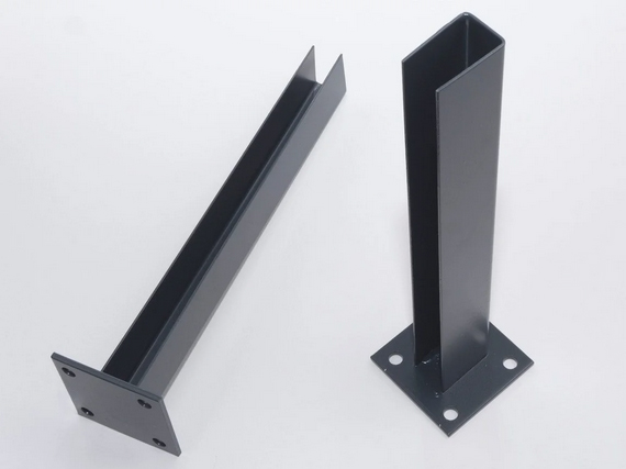 Tolppajalka 2D aidan pinta-asennus