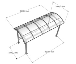 Polkupyöräkatos P1.4 (4.0) 4,6m 10 pp